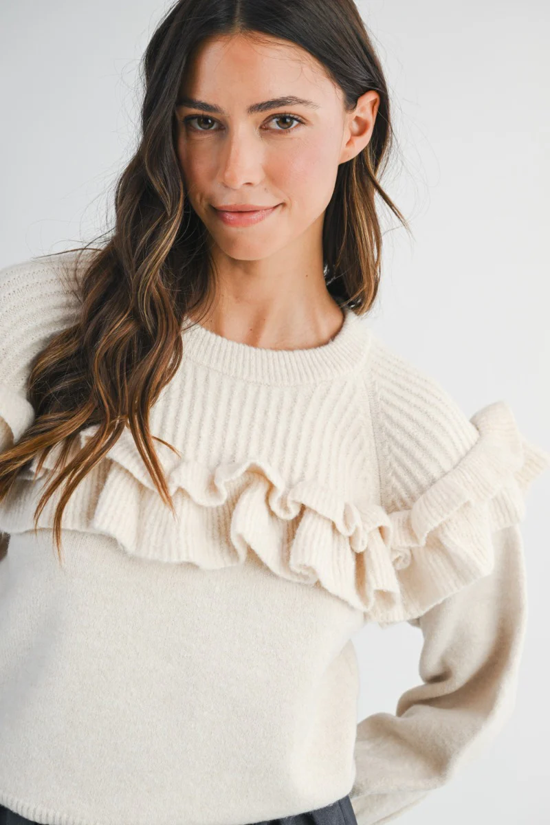 Anabelle Sweater - Ivory - Image 5
