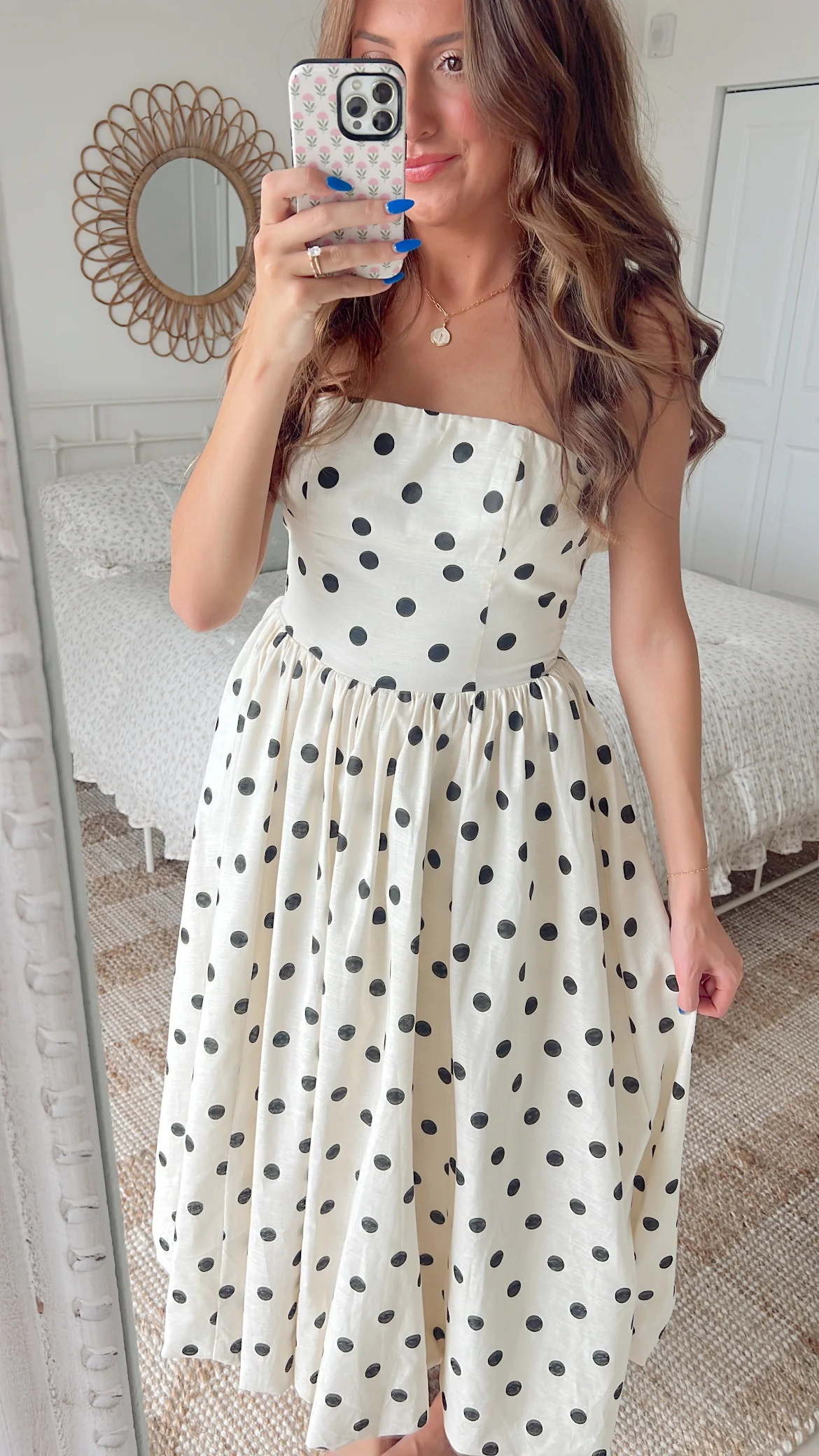 Audra Midi Dress - White - Image 4