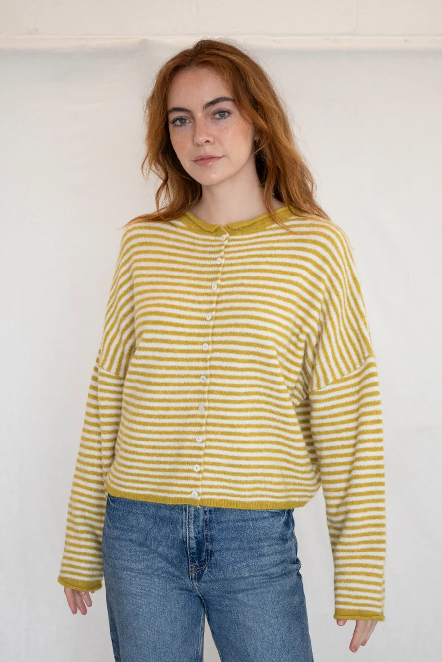 Church Girl Knit - Mustard Stripe - Image 2