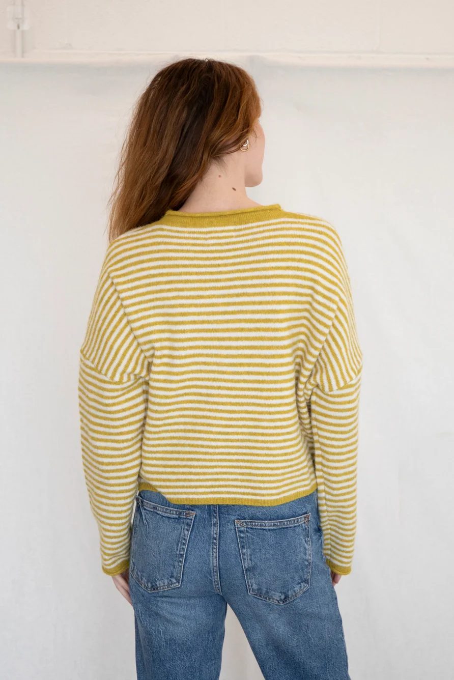 Church Girl Knit - Mustard Stripe - Image 5