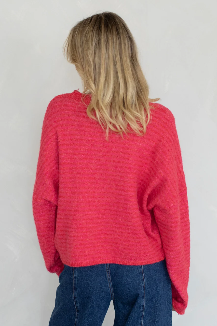 Church Girl Knit - Strawberry Stripe - Image 6