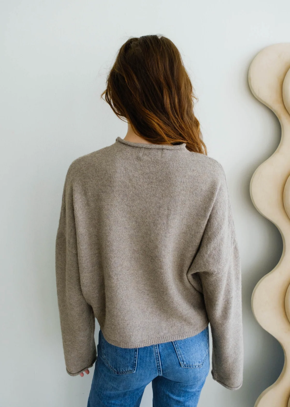 Church Girl Knit - Taupe - Image 4