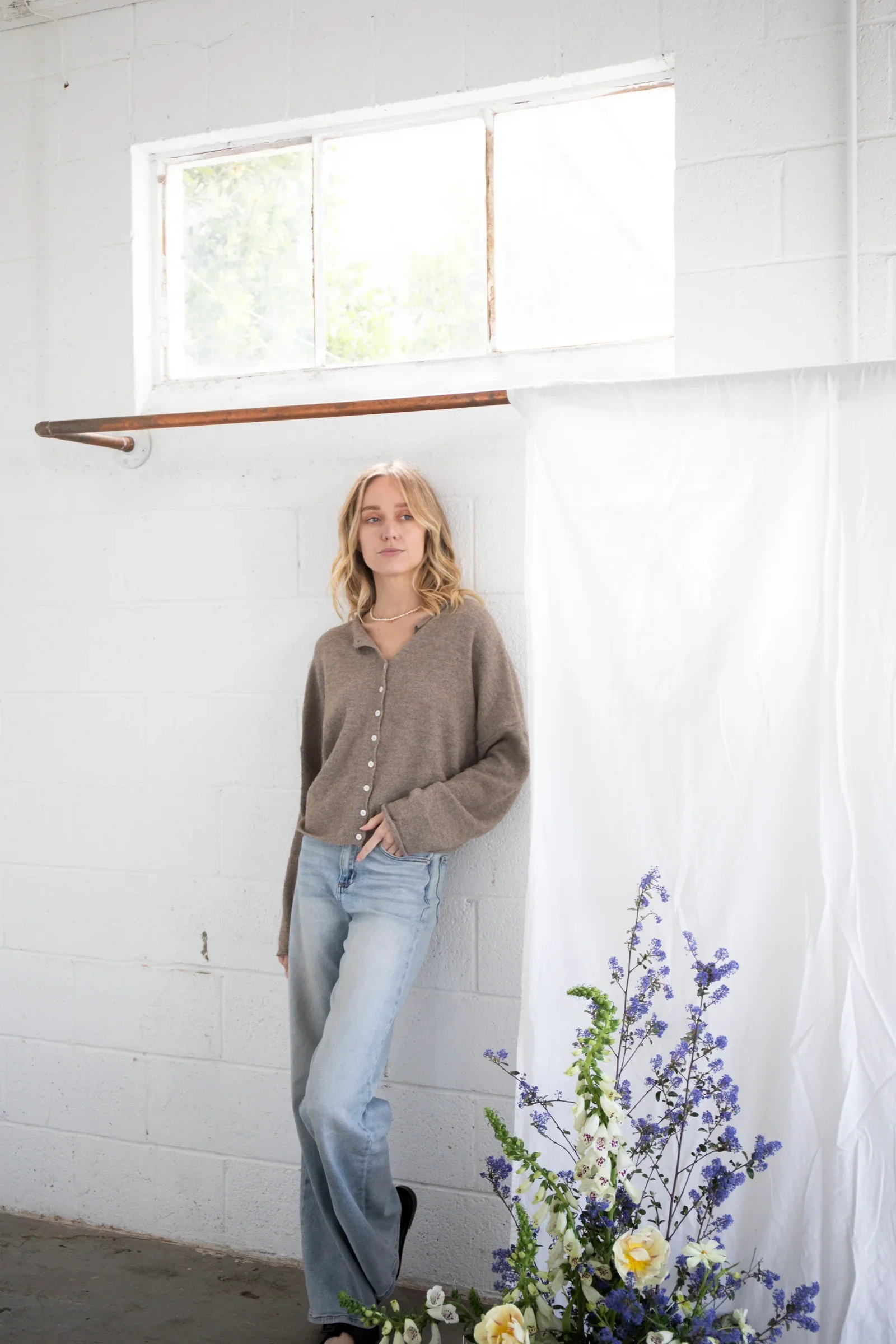 Church Girl Knit - Taupe - Image 5