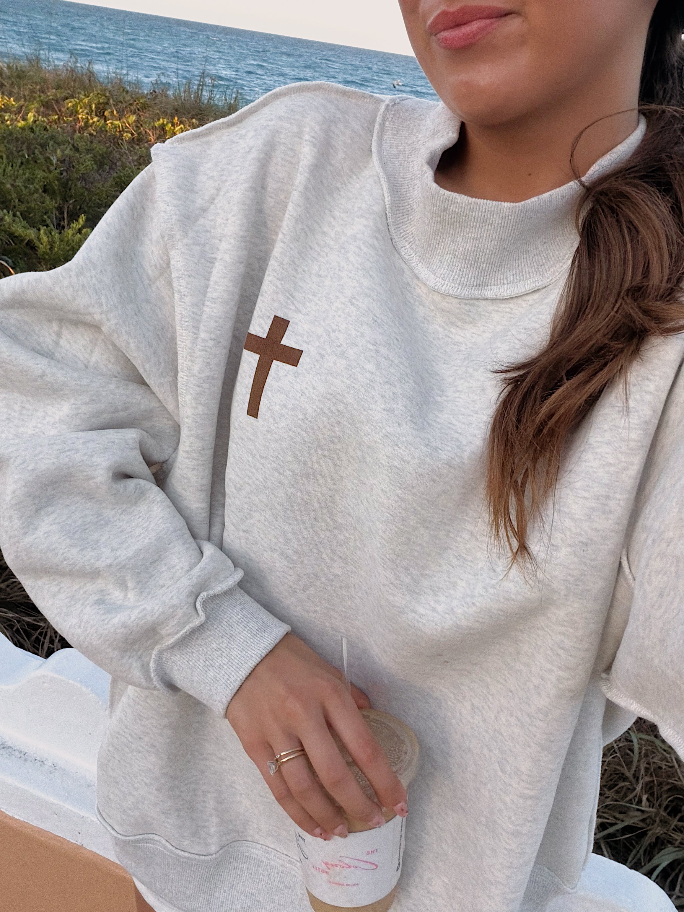 Cross + 'Jesus Saves' Reversible Mockneck - Image 3