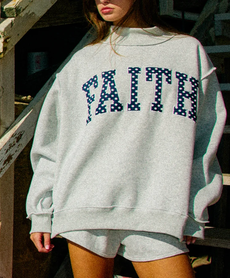 Faith Polka Dot Mockneck - Image 3