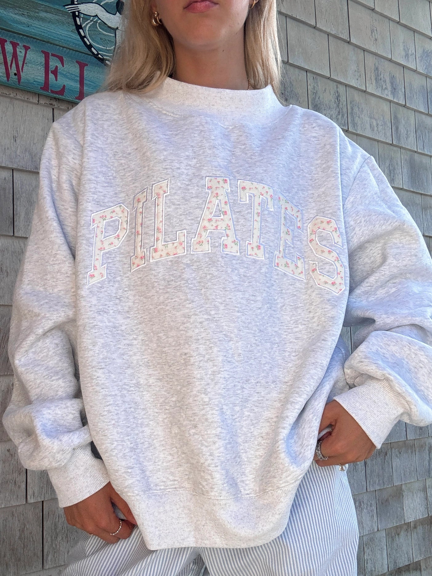 Floral Pilates Mockneck