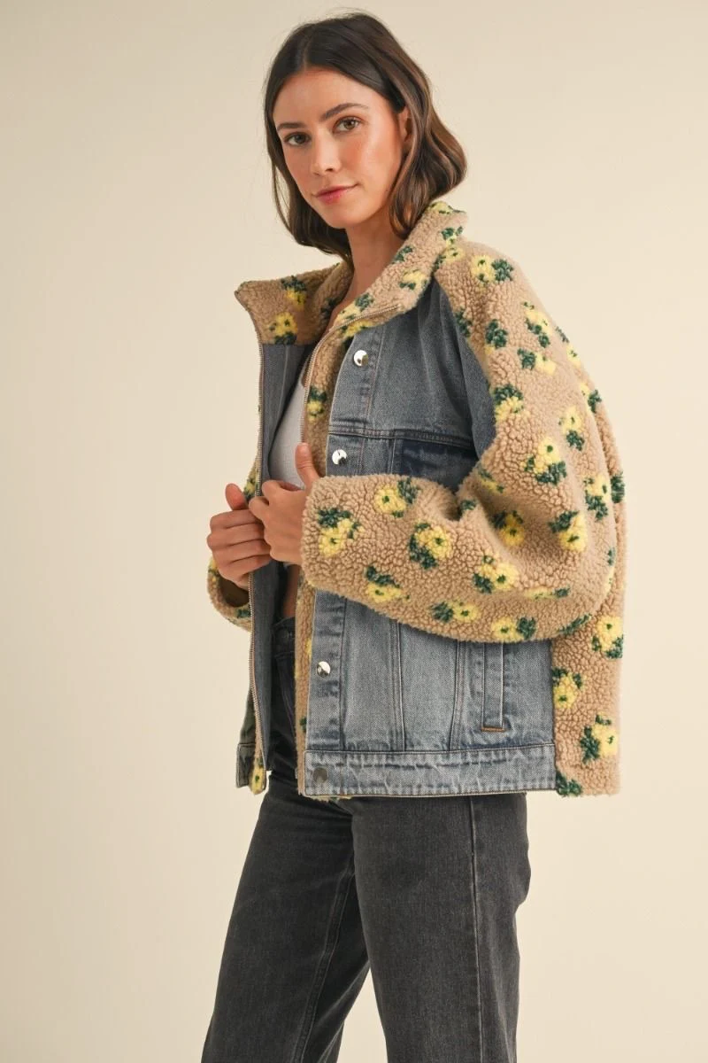 Benny Sherpa Jacket - Honey - Image 3