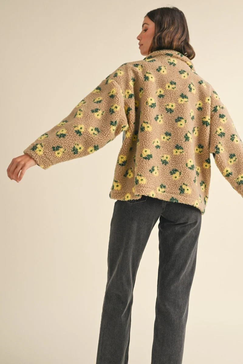 Benny Sherpa Jacket - Honey - Image 4