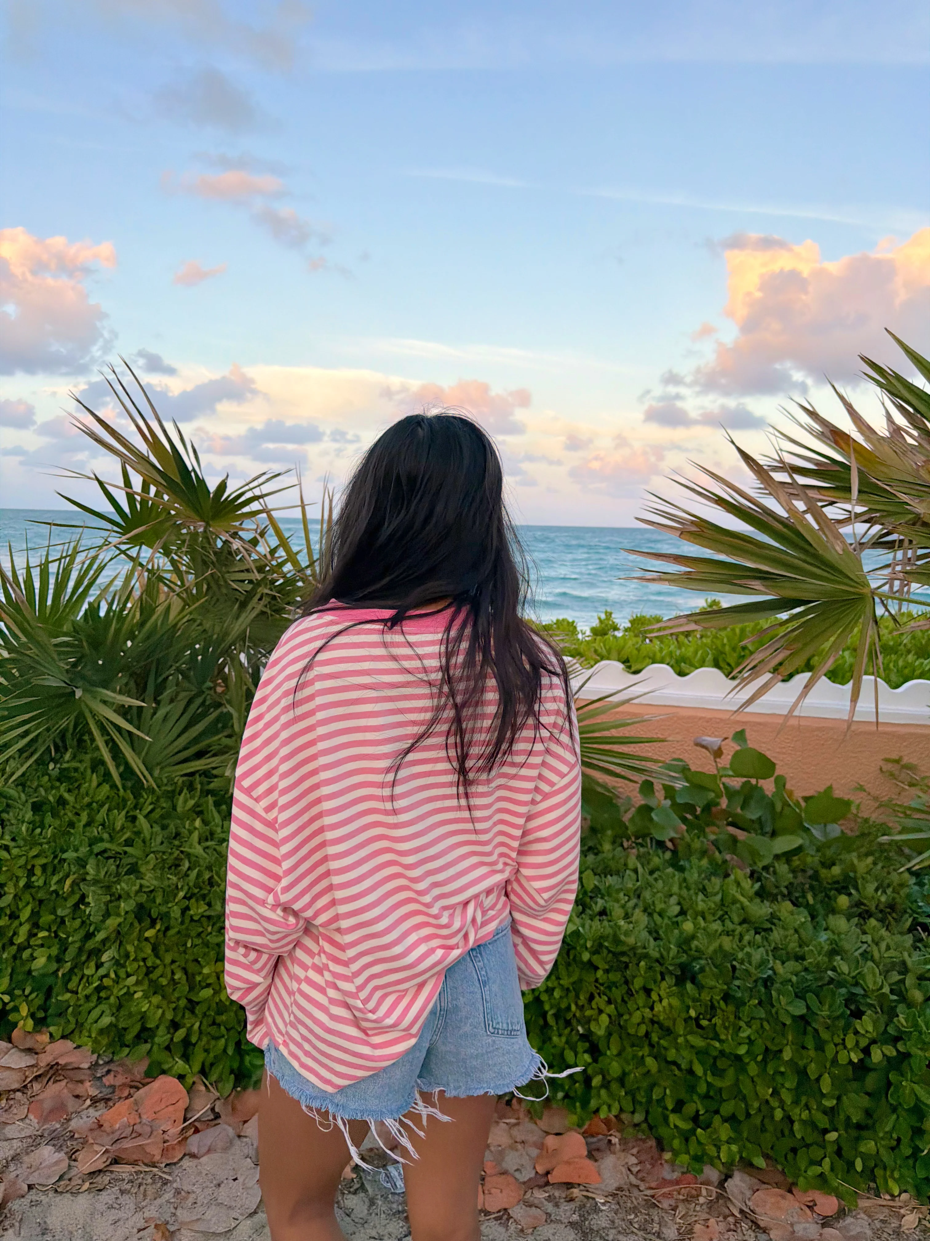 Maggie Long Sleeve Top - Pink - Image 3