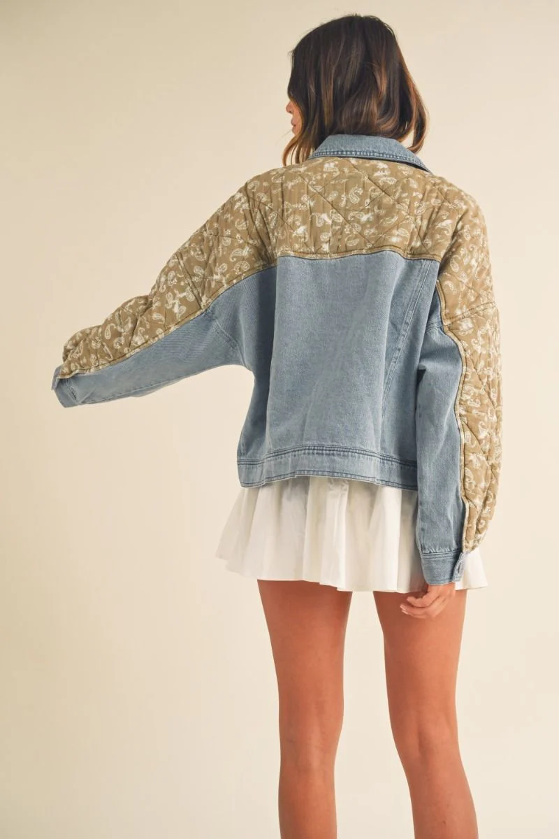 PAISLEY DENIM JACKET - Image 3