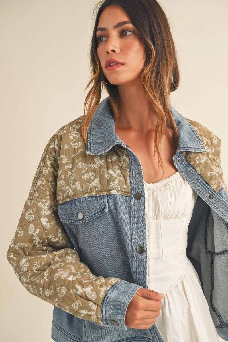 PAISLEY DENIM JACKET - Image 5