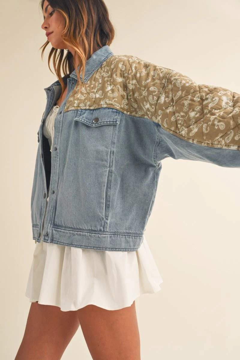 PAISLEY DENIM JACKET - Image 6