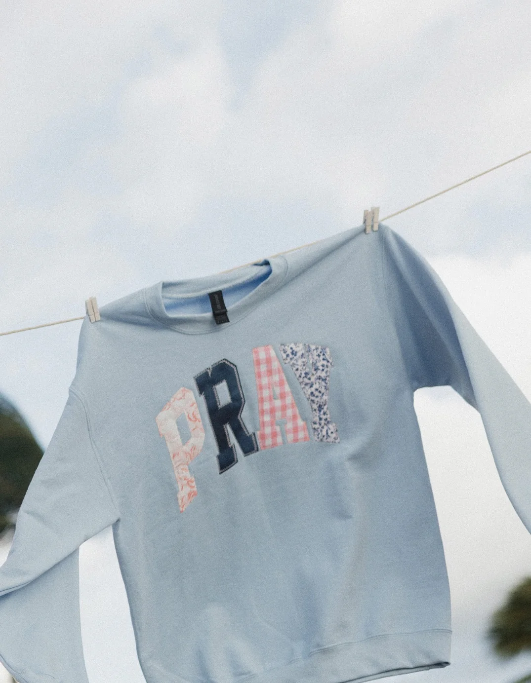 Pray Patchwork Crew - Blue
