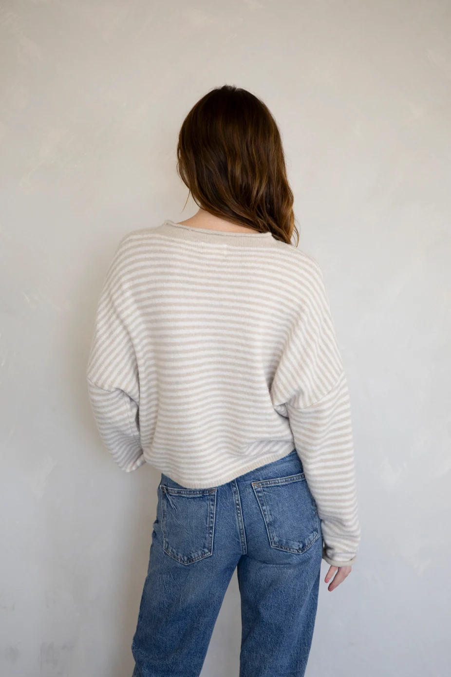 Church Girl Knit - Cream Stripe - Image 3